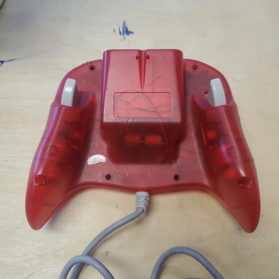 Sega Dreamcast Clear Red Controller Pelican Dream Shot - Image 3 of 4