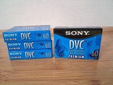Sealed 4 Packs Sony DVC Premium Color Mini DV Video Cassette 60 Minut DVM60PRL