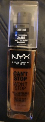 NYX PROFESSIONAL MAKEUP Can't Stop Won't Stop Foundation 24h Chestnut Full Cover