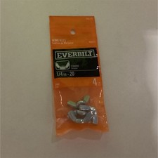 Everbilt Wing Nuts 1/4 in-20 Coarse Thread Zinc Finish 4-Pack 802371