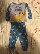 Lion King Pajamas Baby Boys Size 12 Months Simba Sleep set 2pc Disney Outfit