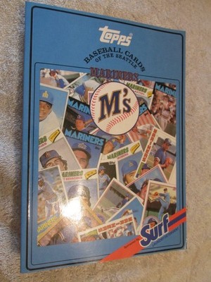 SEATTLE MARINERS M'S- SURF BOOK  TOPPS BASEBALL CARDS  1987 - EXCELLENT