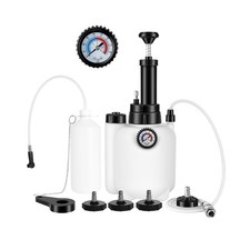 Brake Bleeder Kit with 3L Pressure Pump, 1L Waste Bottle  4 Upgraded Adapter...