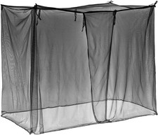 Mindsoft 4 Corners Mosquito Net for Mosquiteros para Camas Bed Canopies Black