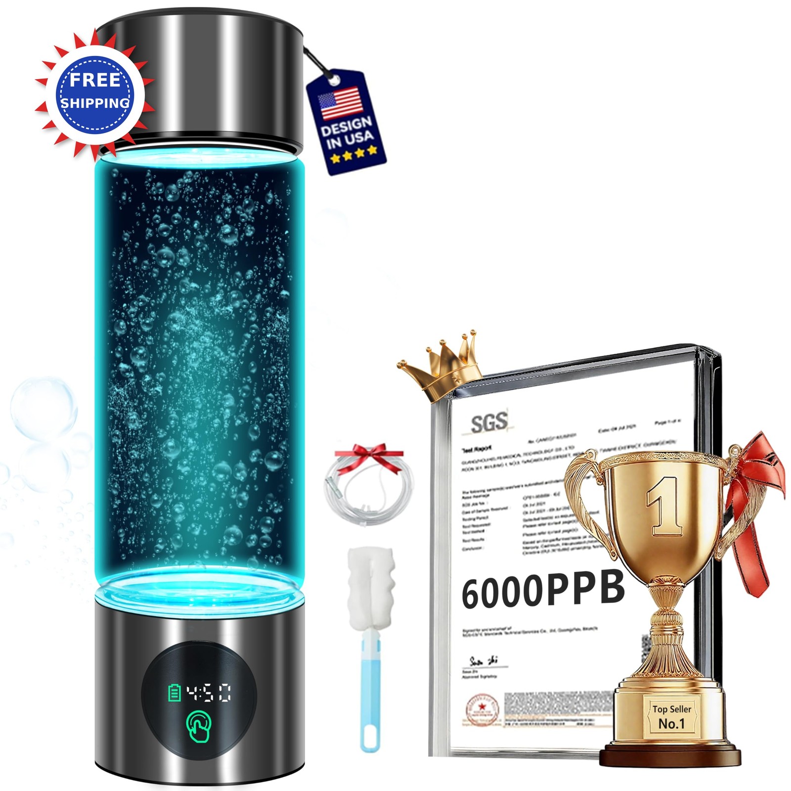 Hydrogen Concentration Up To 6000 Ppb