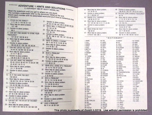 Libro suggerimenti avventura ufficiale Scott Adams Inc suggerimenti e soluzioni #1-14, Hulk 1983 - Foto 5 di 6