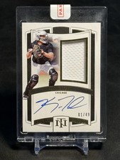 2025 Panini National Treasures Kyle Teel Clutch Factor Patch Auto /49 White Sox