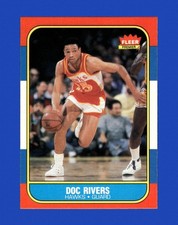 1986-87 Fleer Set-Break # 91 Doc Rivers NM-MT OR BETTER *GMCARDS*