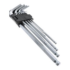 Werkzeug Schl&uuml;ssel Set extra lang Kugelkopf Innensechskant 1,5-10 mm 9-teilig