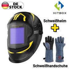Automatik Schweisshelm + Schwei&szlig;handschuhe WIG/TIG MMA/ARC MIG Plasma