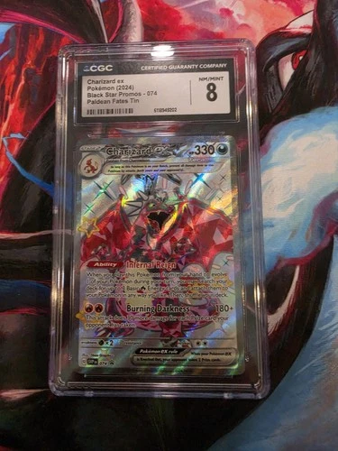 Pokémon CGC 8 Charizard ex 074 Sv: Scarlet & Violet Promo Holo English 2024