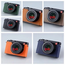 1PC Handmade Leather Half Case Camera Cover for Leica D-LUX8 DLUX8 Metal Insert 