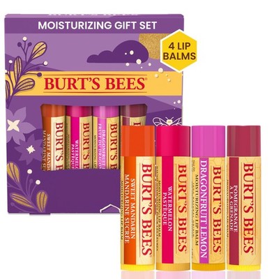 Burt'S Bees Burts Bees 4 Lip Balms Beeswax Bounty Set Pomegranate Sweet