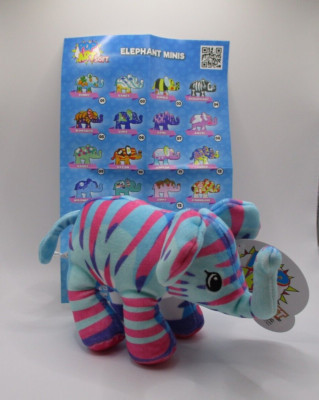 NEW POP ART SOFT 6'' Elephant Minis BAMBOO #  23 Small Soft Works Of Art