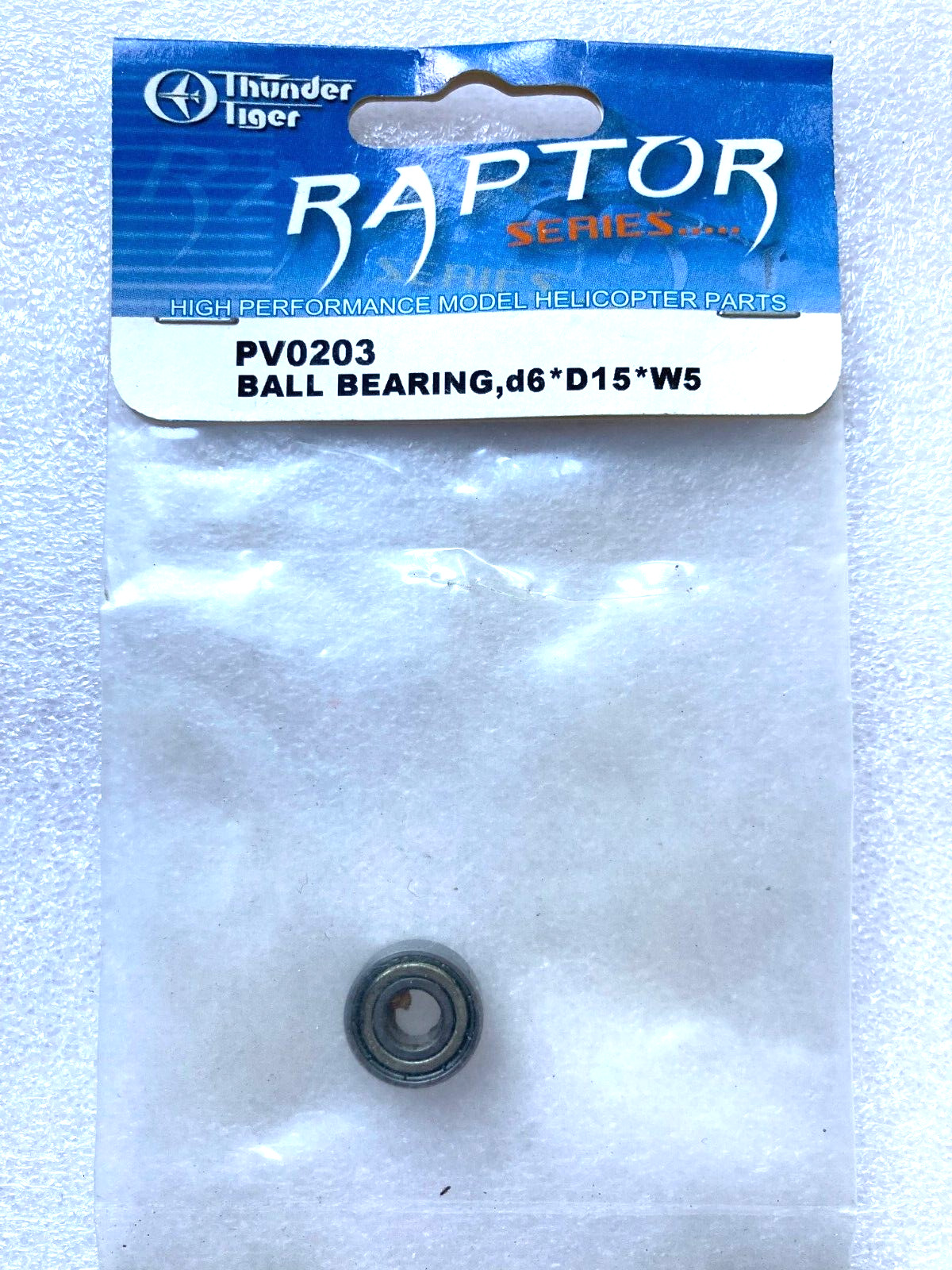 Thunder Tiger Raptor CUSCINETTO. 6x15x5 P/N PV0203