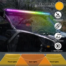 50'' 288W Color Changing RGBW LED Light Bar for Truck SUV ATV UTV (App & Remote)