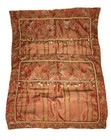 2 Waterford Red Floral Jacquard Pillow Sham Covers Brocade Tapestry Tassels