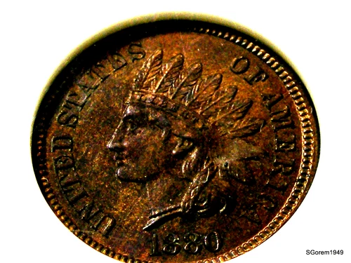 1880 INDIAN HEAD CENT * NGC MS 65 RED BROWN * LOWEST $ ON EBAY * GREYSHEET $425