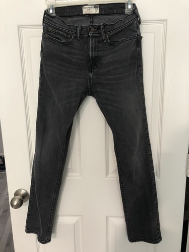 Abercrombie Kids 13/14 Boys 5 Pocket Black Skinny Jeans