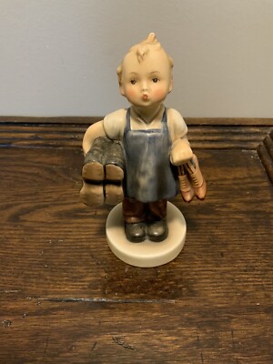Goebel Hummel Vintage #143 Boy Cobbler Carrying Boots and