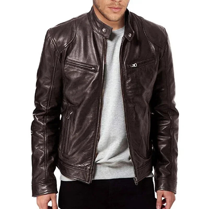 2024 Custom Mens Leather Jacket - Personalized Biker Coat