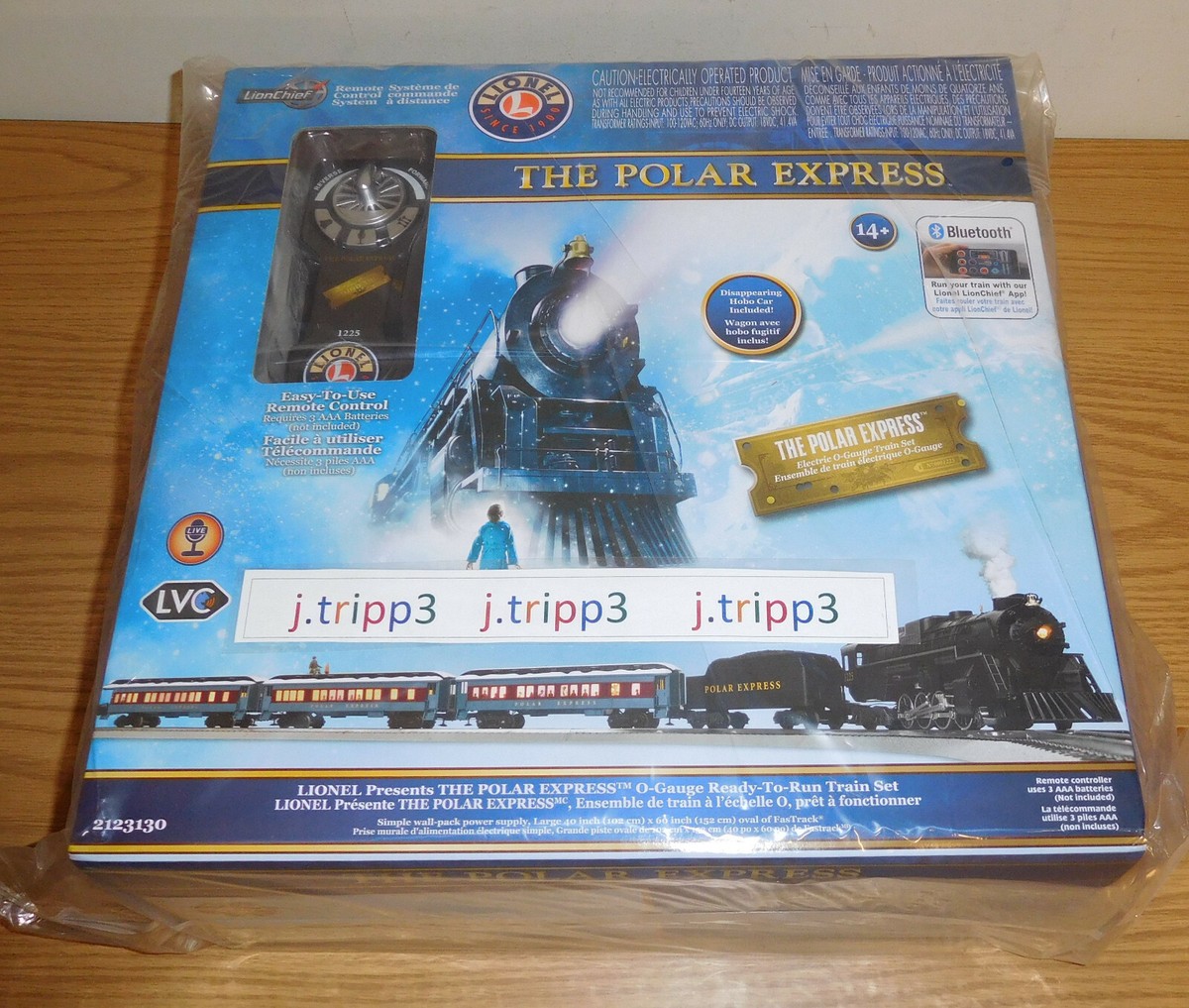 LIONEL 2123130 POLAR EXPRESS LIONCHIEF STEAM ENGINE TRAIN SET O GAUGE  BLUETOOTH