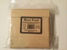 Maya Road Scallop Coasters and Box