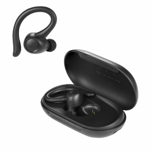 onn Bluetooth Wireless Headphones with Charging Case Black (AAABLK100024301)™ - Afbeelding 1 van 8