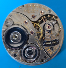 VINTAGE 18 SIZE 21 JEWEL ELGIN FATHER TIME GRADE 367 POCKET WATCH MOVEMENT PARTS