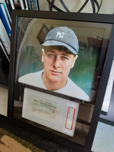 1925 PSA Lou Gehrig Ticket/Pass-Game 4 of Streak (possibly earliest known)