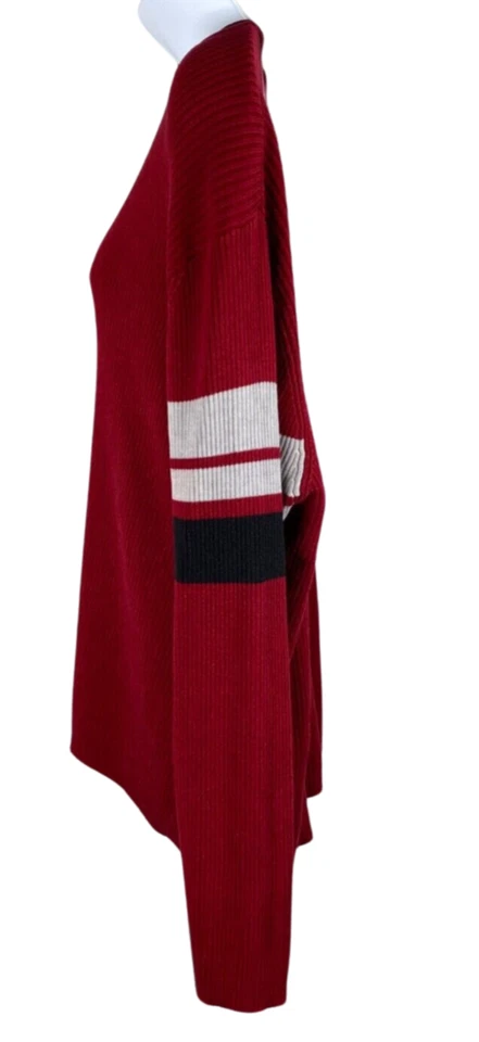 Venezia джинсы 26/28 v шеи ребристый свитер Рождество красный свет академия normcore - Изображение 2 из 4