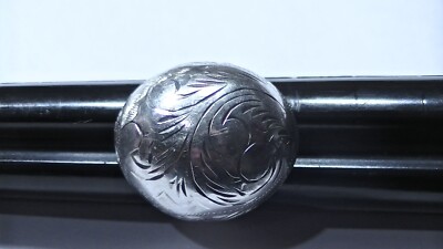 925 STERLING SILBER RING SCHMUCK GR 6 HELLSCHLIFF DESIGN HVP HERSTELLER MARK VERZIERT