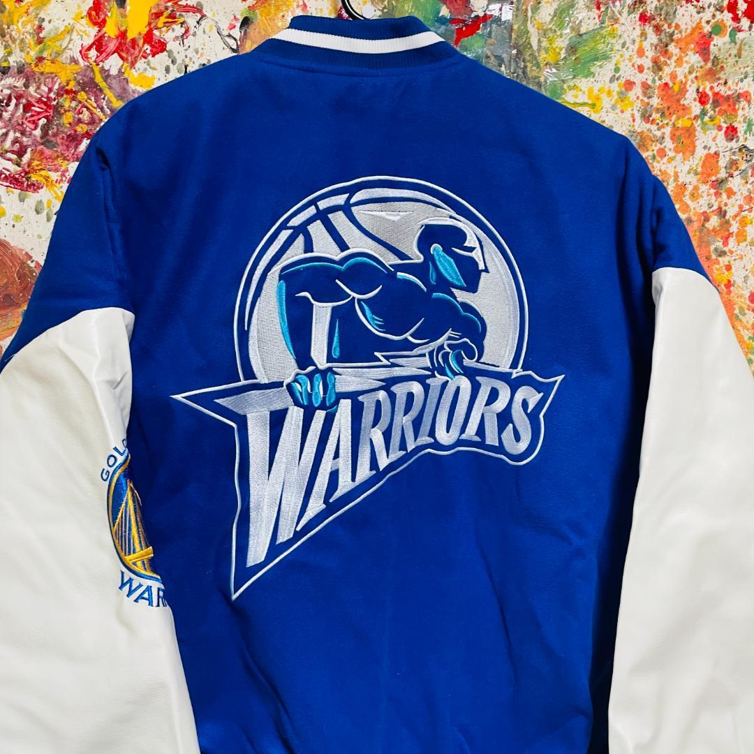 Golden State Warriors NBA Stadium Jacket Blouson XL Blue Basketball