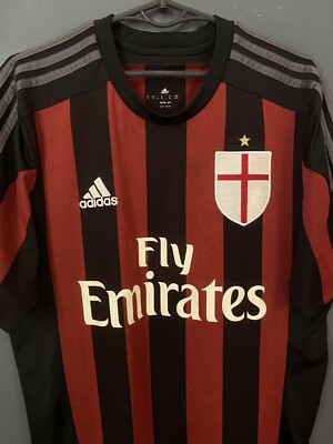 ADIDAS MEN AC MILAN 2015/2016 ROSSONERI HOME SOCCER FOOTBALL SHIRT