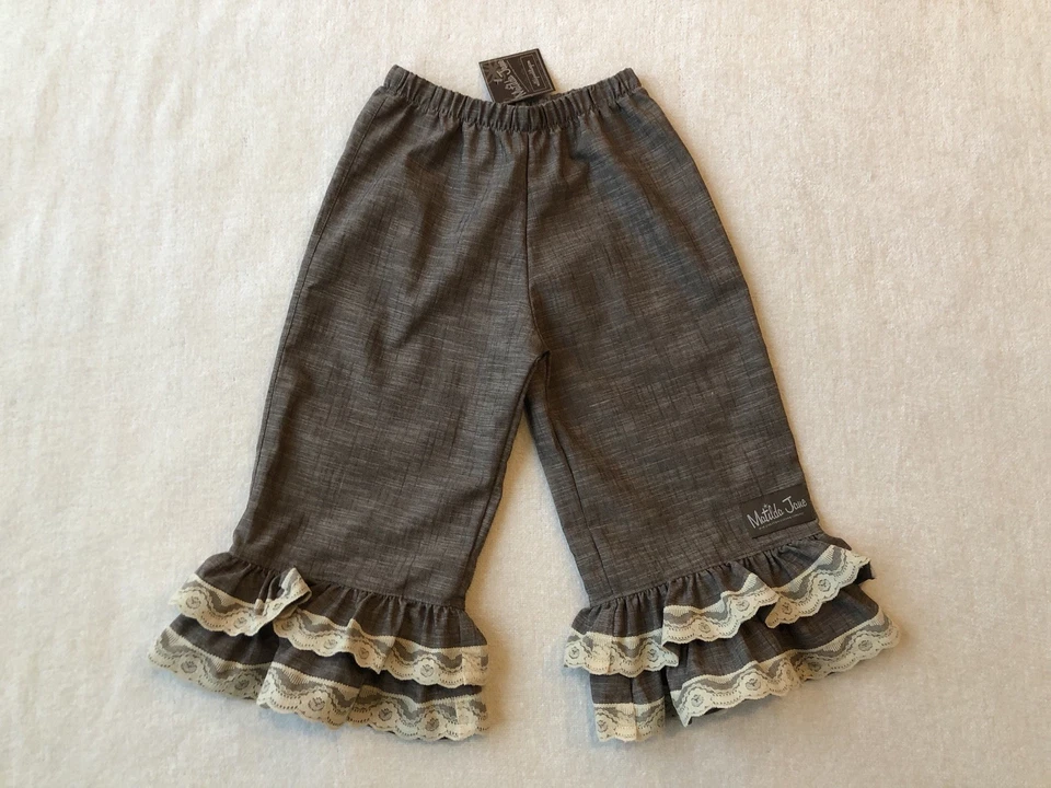 NEW MATILDA JANE Platinum Libby Lace Cropped Ruffles Size 4 NWT Lindy - Image 2 of 4