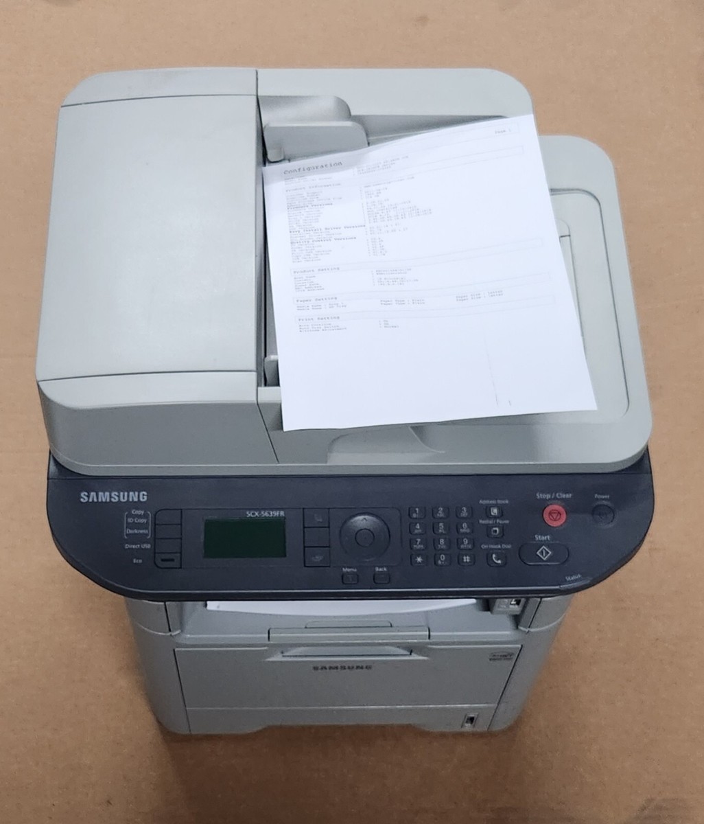 Samsung SCX-5639FR All-In-One Laser Printer 635753613254| eBay