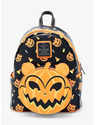 Loungefly Disney Nightmare Before Christmas Jack-o-Lantern Teddy Mini Backpack!