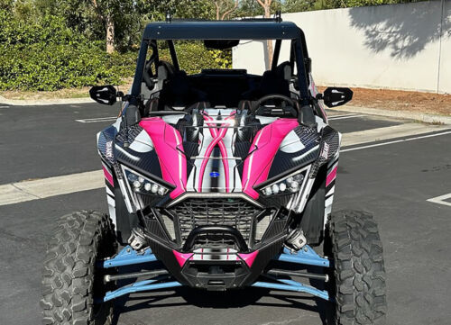 2020-22 Polaris RZR PRO XP PRO R graphics decal wrap kit Design #1533 pink - Foto 2 di 22