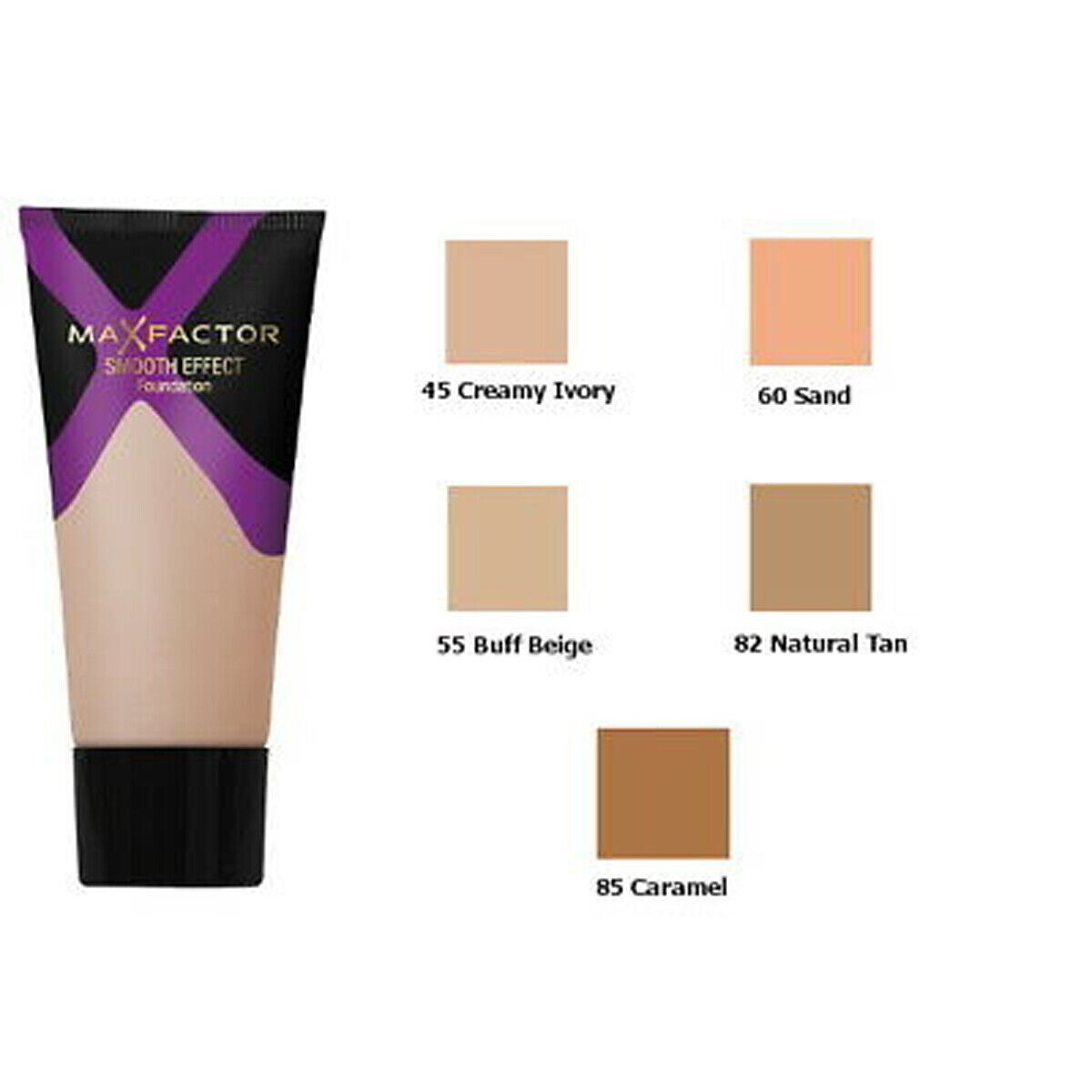 MAX FACTOR SMOOTH EFFECT FOUNTATION 45 CREAMY IVORY