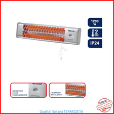 Stufa Infrarossi Riscaldamento Alogena Elettrica TERMOZETA Stufetta da Parete