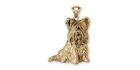 Skye Terrier Pendant Jewelry Gold Vermeil Handmade Dog Pendant Sky3-Pvm