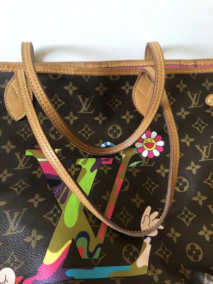 Louis Vuitton Neverfull Murakami GM Bag, Very Rare