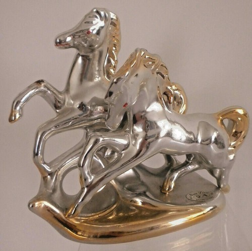 Antique Italian Capodimonte Two Horses Figurine - Picture 5 of 12
