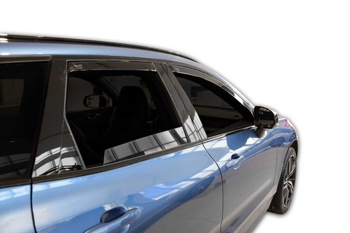 Wind Deflectors In Channel For Volvo XC60 2019-up 4-Pcs Sun Visors Rain Guard - Picture 7 of 13