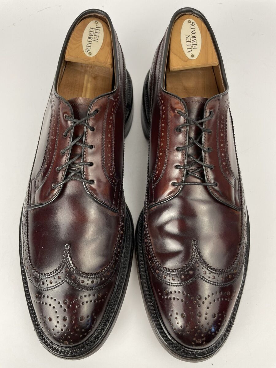 Allen Edmonds Burgundy Shell Cordovan MacNeil Men's Size 9.5 Allen Edmonds Burgundy Shell Cordovan MacNeil Men's Size 9.5