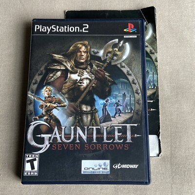 Gauntlet: Seven Sorrows (Sony PlayStation 2 2005) CLEAN Complete Manual 2-Player