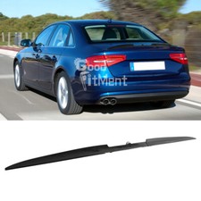Glossy Black Rear Boot Trunk Spoiler Lip Tail Wing Adjustable For Audi A4 B7 B8