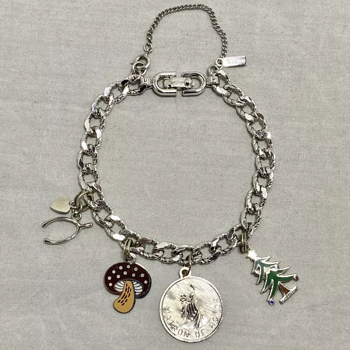 Vintage monet sale charm bracelet