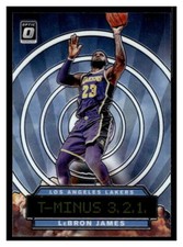 2019  Donruss Optic T-Minus 3, 2, 1, LeBron James 9 Los Angeles Lakers  Mint