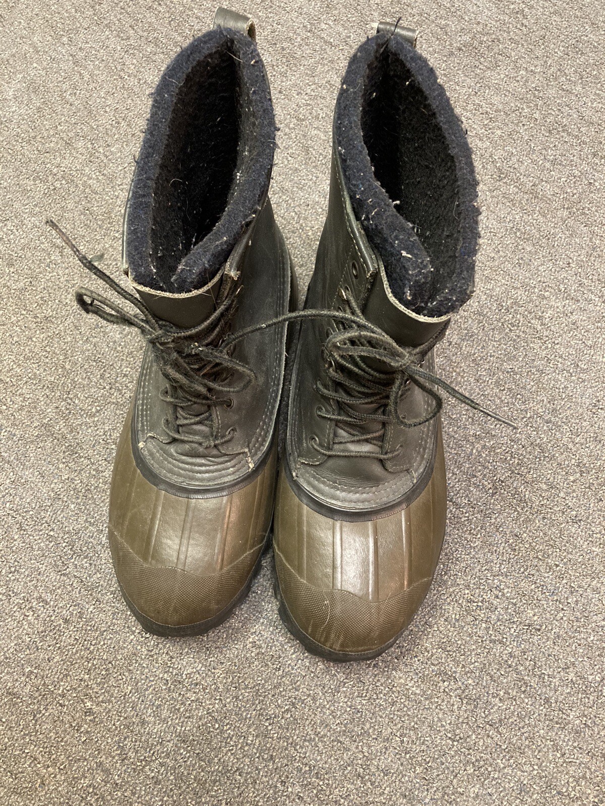 LaCrosse Ice King Fiberglass Shank Brown Leather Winter Work Boots Men